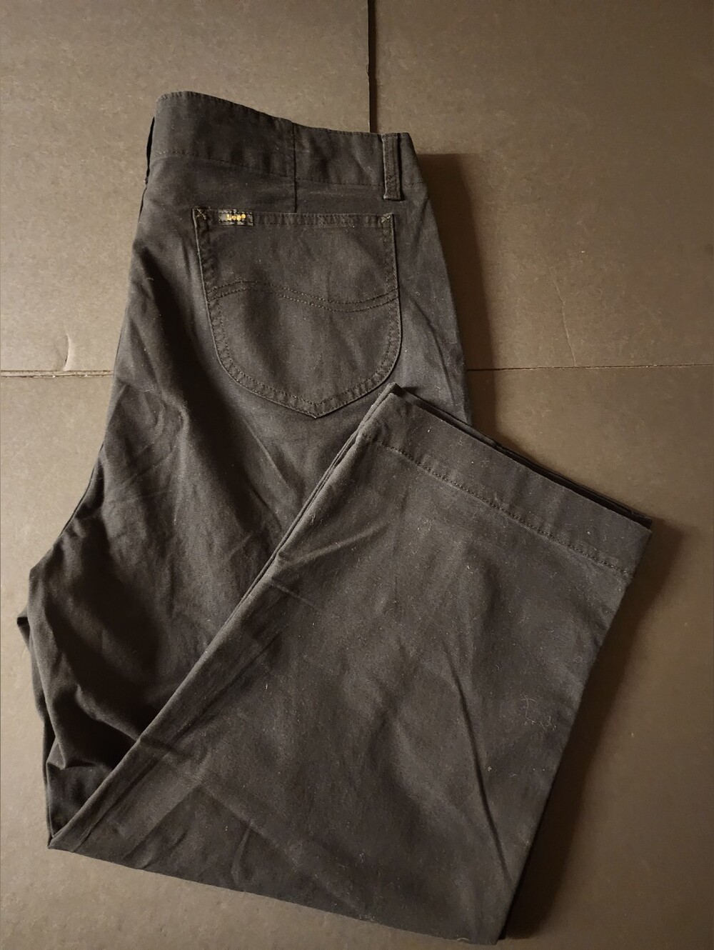 NWT, Lee Capri, Mid Rise, W-16, Black, Cotton Cute Comfy